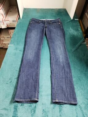 Gap Jeans Size 0 Womens Blue Denim Stretch Pants Ladies Mid Rise Straight